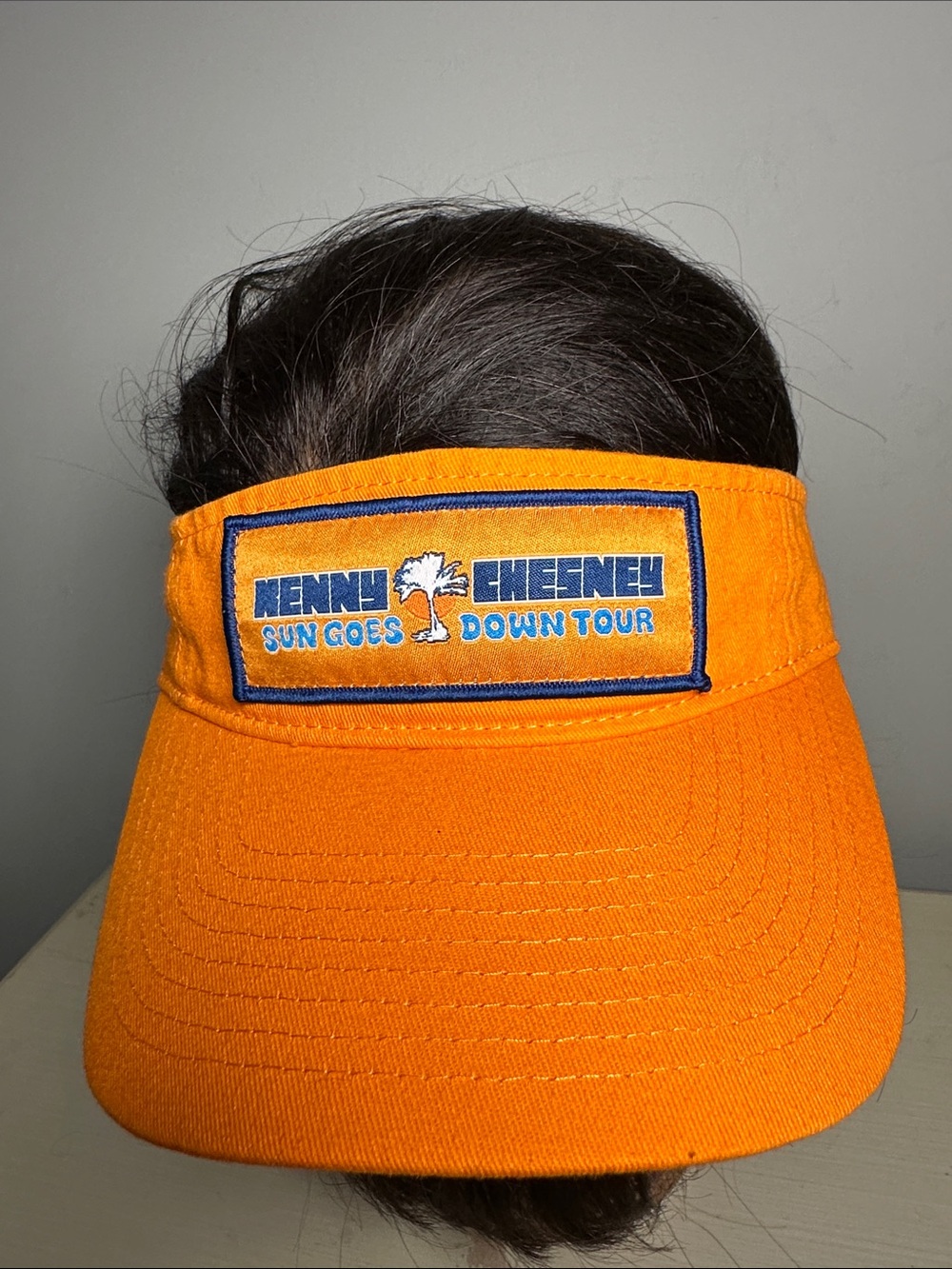 Kenny Chesney No shoes Nation Orange Sun Goes Down Tour Visor